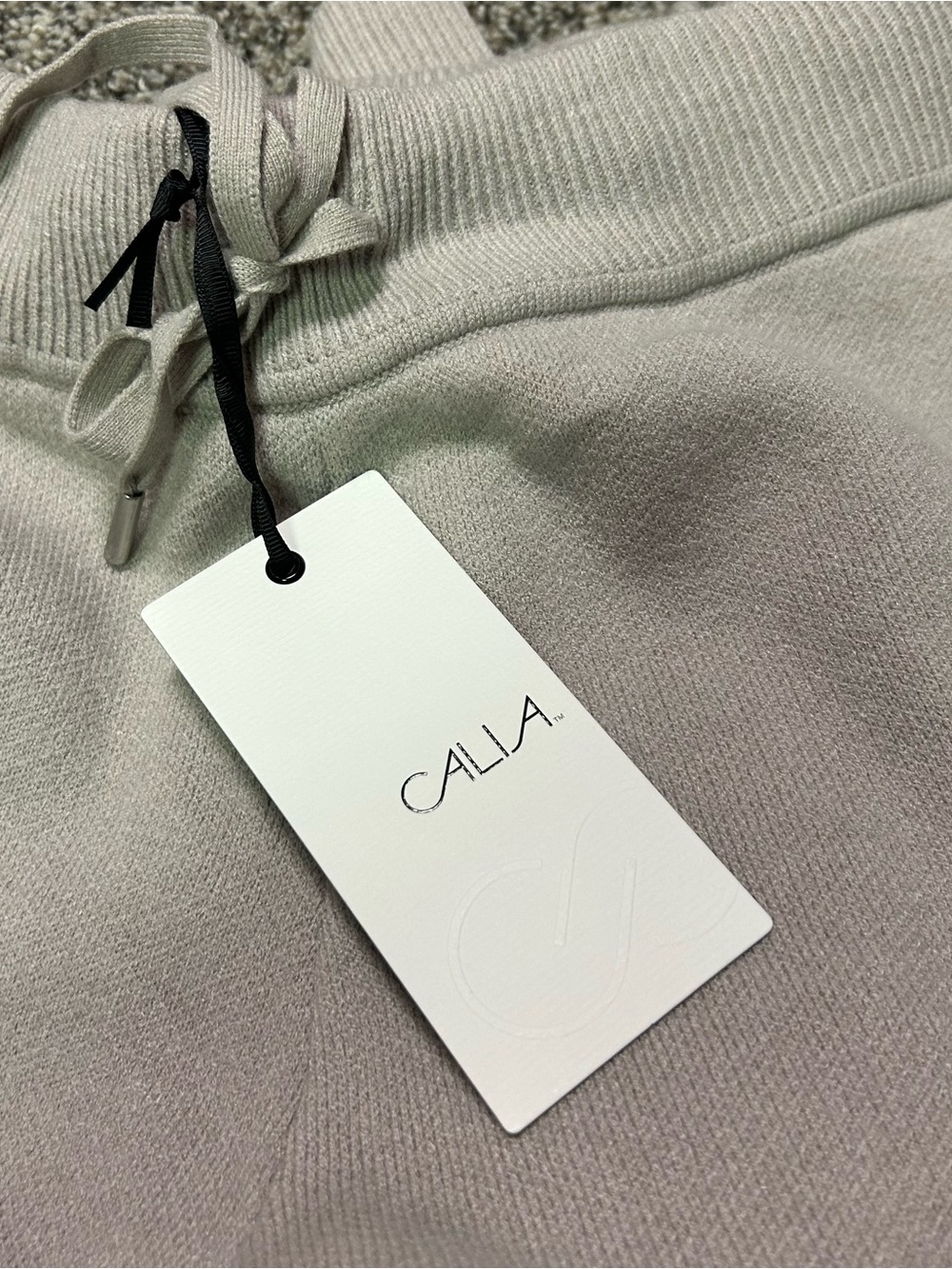 Calia Women's Sweater Wide Leg Pant Size M NWT Ash Purple Stretch Pull On - Picture 3 of 6